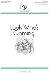 Look Who's Coming! Unison/Two-Part choral sheet music cover